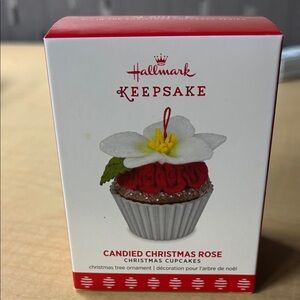 Hallmark Keepsake Red and White Christmas Cupcake Ornament
